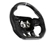 Drake Muscle Cars Steering Wheel; Carbon Fiber with Leather Grips (15-23 Charger w/ Heated Steering Wheel)