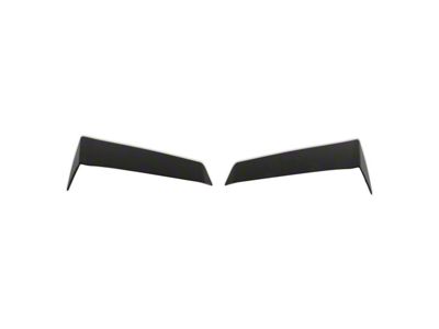 Drake Muscle Cars Spoilerette Kit; Satin Black (20-25 Corvette C8 Coupe)