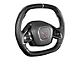 Drake Muscle Cars Steering Wheel; Carbon Fiber with Leather Grips (20-24 Corvette C8 w/o Heated Steering Wheel)