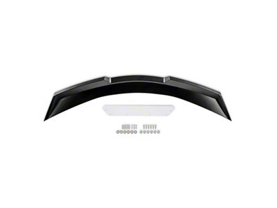Drake Muscle Cars Wicker Bill Style Rear Spoiler; Satin Black (20-25 Corvette C8, Excluding Z06)
