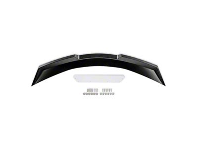 Drake Muscle Cars Wicker Bill Style Rear Spoiler; Satin Black (20-24 Corvette C8, Excluding Z06)