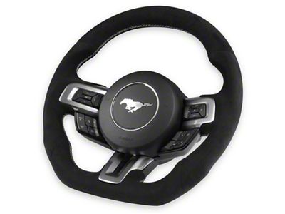 Drake Muscle Cars Steering Wheel; Alcantara (15-17 Mustang w/o Heated Steering Wheel)