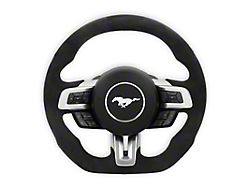 Drake Muscle Cars Steering Wheel; Alcantara (18-23 Mustang w/o Heated Steering Wheel)