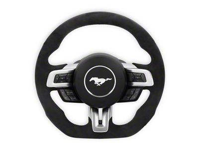 Drake Muscle Cars Steering Wheel; Alcantara (18-23 Mustang w/o Heated Steering Wheel)