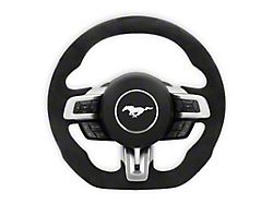 Drake Muscle Cars Steering Wheel; Alcantara (18-23 Mustang w/ Heated Steering Wheel)