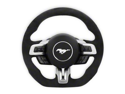 Drake Muscle Cars Steering Wheel; Alcantara (18-23 Mustang w/ Heated Steering Wheel)