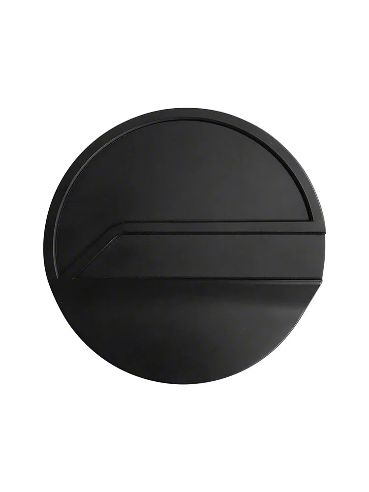 Mustang Aluminum Fuel Door; Black (15-23 Mustang) - Free