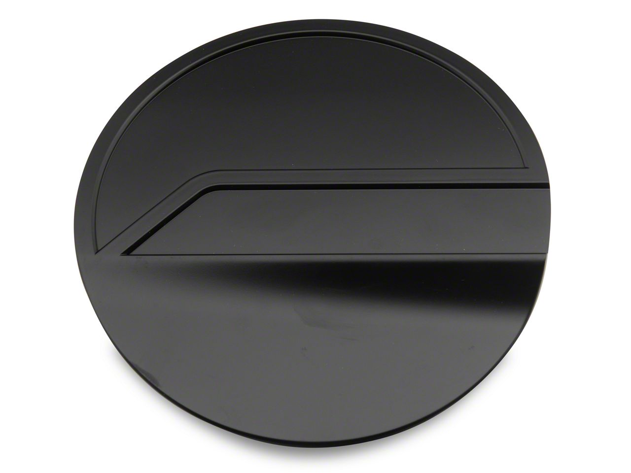Mustang Aluminum Fuel Door; Black (15-23 Mustang) - Free Shipping