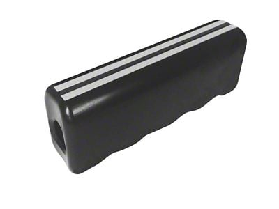Drake Muscle Cars Parking Brake Handle Cover; Black Anodized (15-23 Mustang)