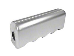 Drake Muscle Cars Parking Brake Handle Cover; Satin Aluminum (15-23 Mustang)