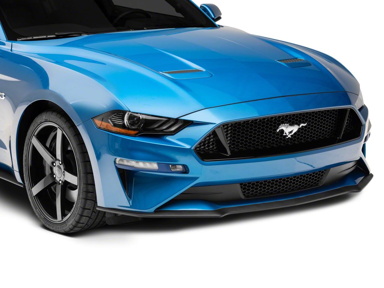 Front LED Fog Lights + Turn Signal Kit For Ford Mustang 2015-2017 – Clear Lens, Halogen+LED
