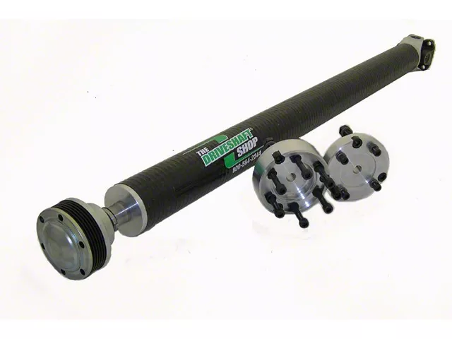 The Driveshaft Shop 3.80-Inch Carbon Fiber One Piece Driveshaft with 3-Bolt Transmission Flange (06-14 Charger w/ SRT Hellcat Rear Differential Conversion)