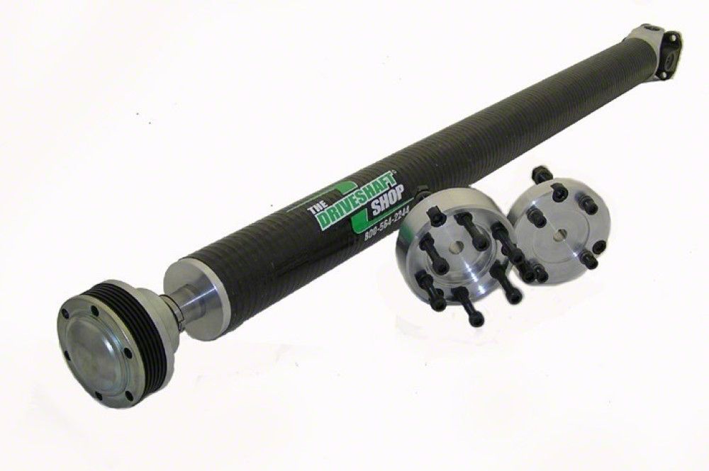 The Driveshaft Shop Charger 4Inch Carbon Fiber One Piece Driveshaft for 4Bolt Transmission