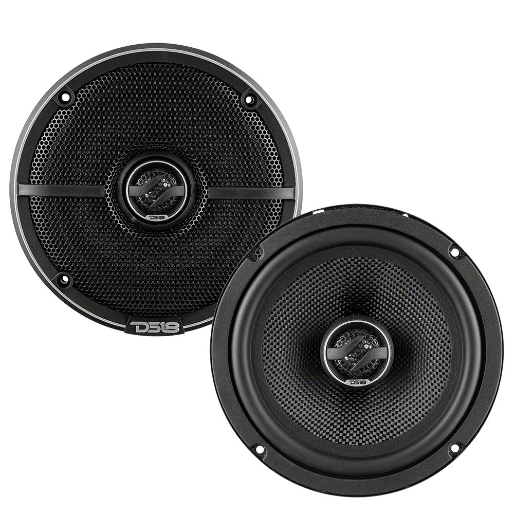 DS18 Mustang ZXI 6.50-Inch 2-Way Coaxial Speakers with Kevlar Cone