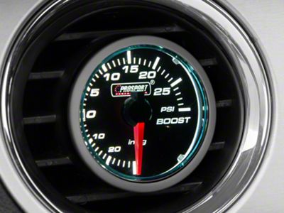 Prosport 52mm Performance Series Boost Gauge; Electrical; 30 PSI; Blue/White (Universal; Some Adaptation May Be Required)