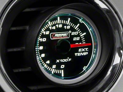 Prosport 52mm Performance Series Exhaust Gas Temperature Gauge; Electrical; Blue/White (Universal; Some Adaptation May Be Required)