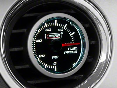 Prosport 52mm Performance Series Fuel Pressure Gauge; Electrical; Blue/White (Universal; Some Adaptation May Be Required)