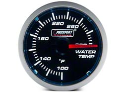 Prosport 52mm Performance Series Water Temperature Gauge; Electrical; Blue/White (Universal; Some Adaptation May Be Required)