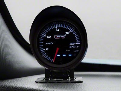 Prosport 60mm JDM Series Dual Display Exhaust Gas Temperature Gauge; Electrical; Amber/White (Universal; Some Adaptation May Be Required)