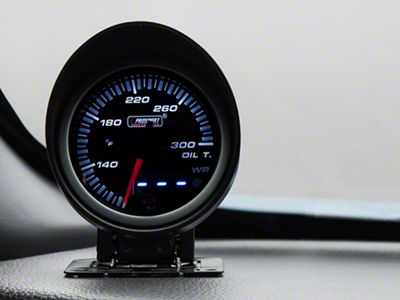 Prosport 60mm JDM Series Dual Display Oil Temperature Gauge; Electrical; Amber/White (Universal; Some Adaptation May Be Required)