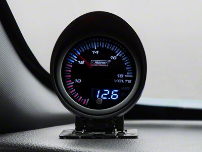 Prosport 60mm JDM Series Dual Display Volt Gauge; Electrical; Amber/White (Universal; Some Adaptation May Be Required)