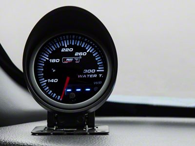 Prosport 60mm JDM Series Dual Display Water Temperature Gauge; Electrical; Amber/White (Universal; Some Adaptation May Be Required)