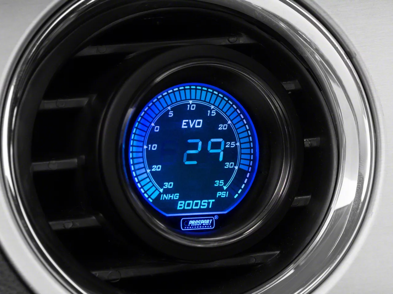 Prosport Mustang 52mm EVO Series Digital Boost Gauge; Electrical; 35