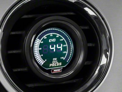 Prosport 52mm EVO Series Oil Pressure Digital Gauge; Electrical; Green/White (Universal; Some Adaptation May Be Required)