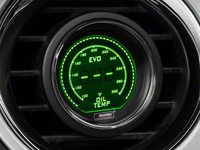 Prosport 52mm EVO Series Digital Oil Temperature Gauge; Electrical; Green/White (Universal; Some Adaptation May Be Required)