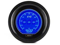 Prosport 52mm EVO Series Digital Water Temperature Gauge; Electrical; Blue/Red (Universal; Some Adaptation May Be Required)