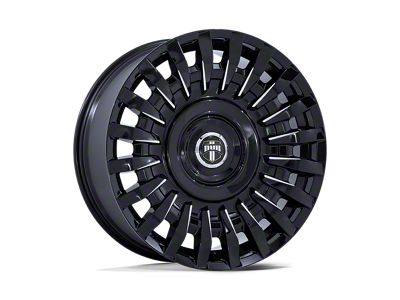 DUB Honcho Gloss Black Milled Wheel; 22x9 (05-09 Mustang)