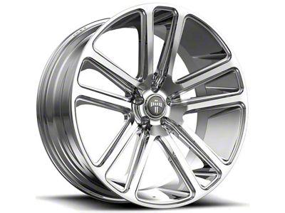 DUB Flex Chrome Wheel; 22x9.5; 20mm Offset (06-10 RWD Charger)