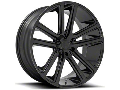 DUB Flex Gloss Black Wheel; 22x9.5; 20mm Offset (06-10 RWD Charger)