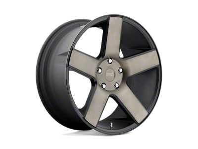 DUB Baller Matte Black with Double Dark Tint Wheel; 22x8.5; 38mm Offset (15-23 Mustang GT w/o Performance Pack, , V6)