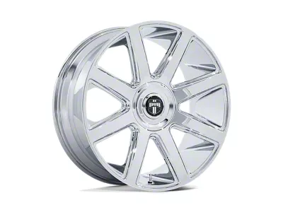 DUB Pull Chrome Wheel; Rear Only; 24x10; 15mm Offset (16-24 Camaro)