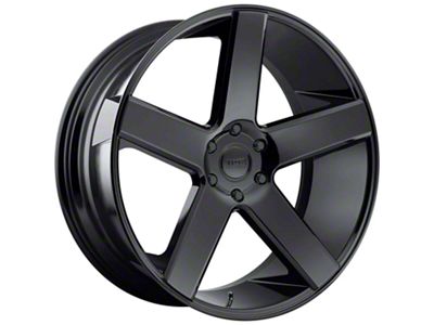DUB Baller Gloss Black Wheel; 22x9; 15mm Offset (08-23 RWD Challenger, Excluding Widebody)