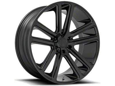 DUB Flex Gloss Black Wheel; 22x9.5; 20mm Offset (08-23 RWD Challenger, Excluding Widebody)