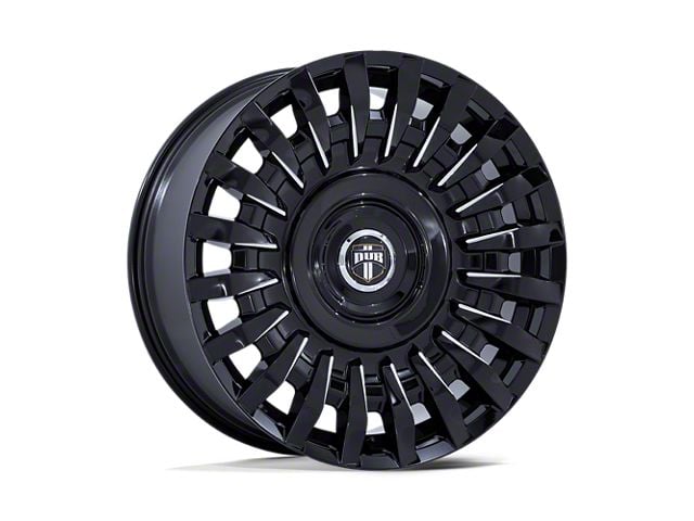 DUB Honcho Gloss Black Milled Wheel; 22x9 (21-24 Mustang Mach-E)