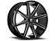 DUB Push Gloss Black Milled Wheel; 20x8.5 (21-24 Mustang Mach-E)