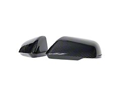 DX Carbon Mirror Covers; Carbon Fiber (15-26 Mustang w/ Mirror Turn Signals)
