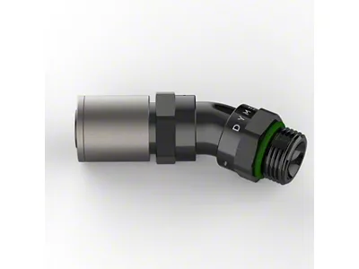 Dyme PSI FATBOY D-TYPE Crimp ORB Fitting; 45-Degree