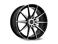 Dynamic Racing Wheels D19 Gloss Black Machined Wheel; 17x7.5; 38mm Offset (05-09 Mustang GT, V6)