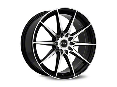 Dynamic Racing Wheels D19 Gloss Black Machined Wheel; 17x7.5; 38mm Offset (05-09 Mustang GT, V6)
