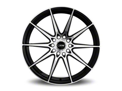 Dynamic Racing Wheels D19 Gloss Black Machined Wheel; 18x8 (05-09 Mustang GT, V6)