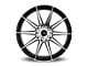 Dynamic Racing Wheels D19 Gloss Black Machined Wheel; 18x8 (05-09 Mustang GT, V6)
