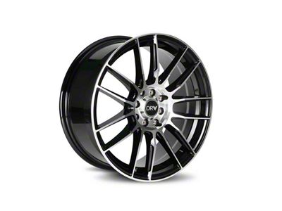 Dynamic Racing Wheels D22 Gloss Black Machined Wheel; 17x7.5; 38mm Offset (05-09 Mustang GT, V6)