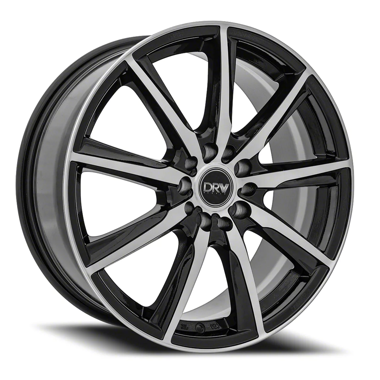 Dynamic Racing Wheels Mustang D18 Gloss Black Machined Wheel; 18x7.5 ...