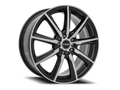 Dynamic Racing Wheels D18 Gloss Black Machined Wheel; 18x7.5; 40mm Offset (10-14 Mustang GT w/o Performance Pack, V6)