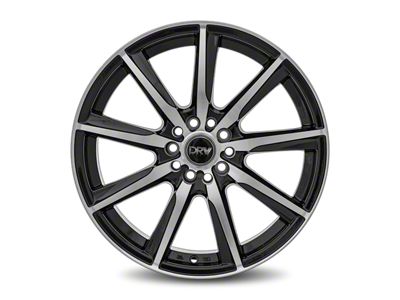Dynamic Racing Wheels D18 Gloss Black Machined Wheel; 18x7.5 (2024 Mustang EcoBoost w/o Performance Pack)