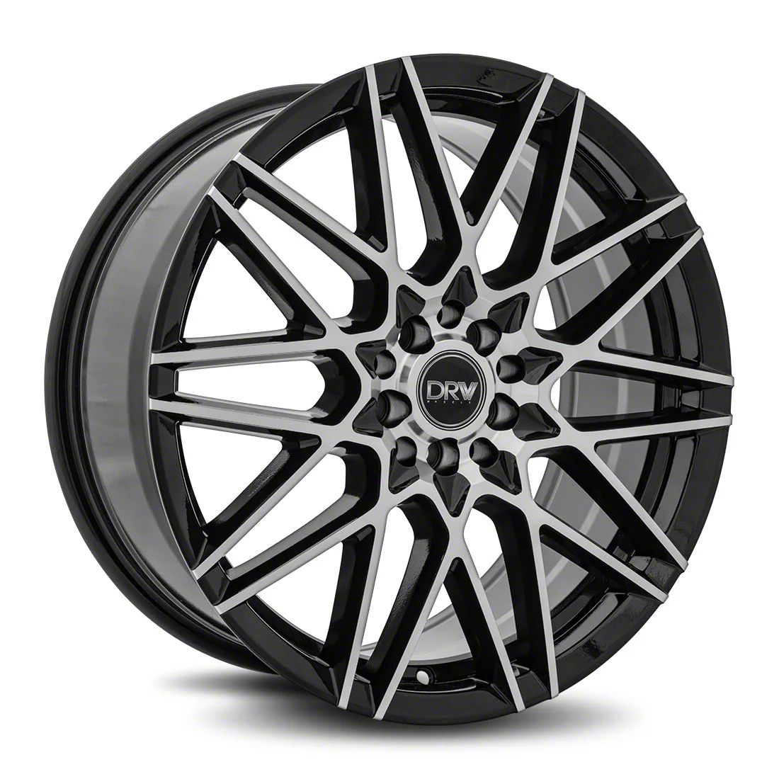 Dynamic Racing Wheels Mustang D17 Gloss Black Machined Wheel; 18x8 ...